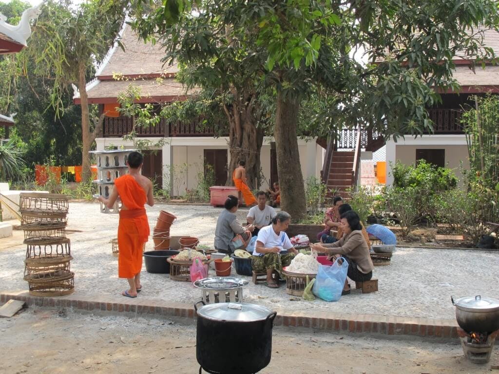 Members of the local community using the newly renovated compound.