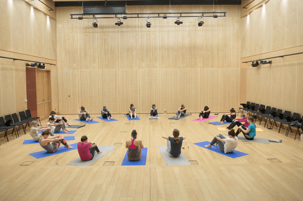 Yoga class at Central European University