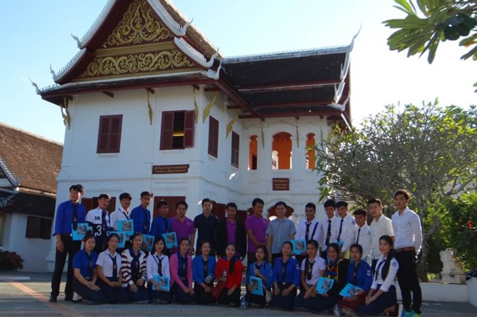 Students visit the archive and attend a lecture on the historic photography of Laos